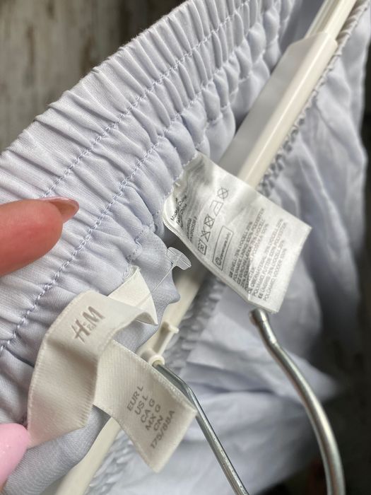 H&M hm maxi długa spodnica sztuczny jedwab tencel lyocell L 40 XL 42