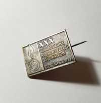 Stary pin XXX jubileuszowy naukowy zjazd gazowników