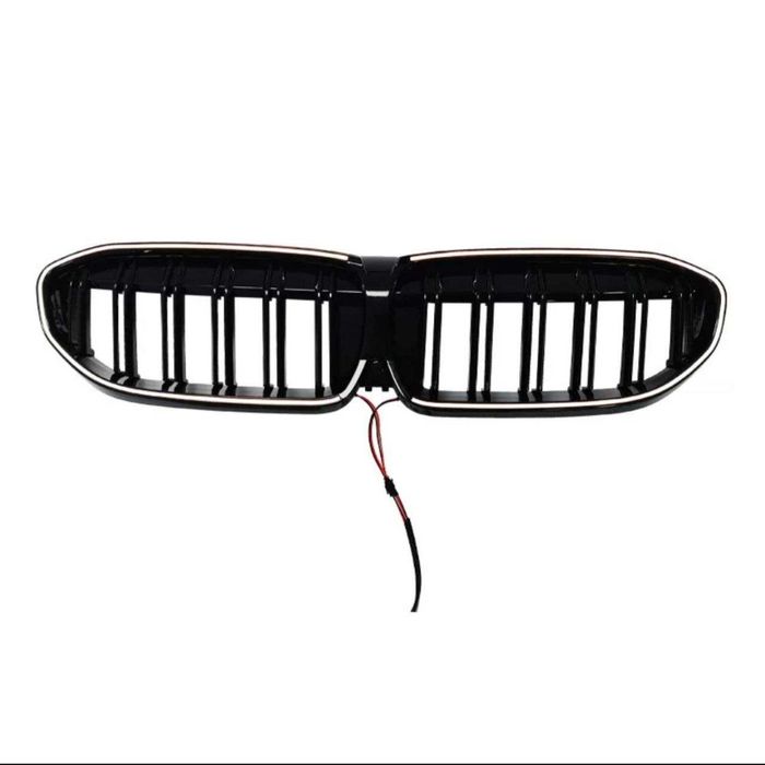 Решeтка з LED подсветкой BMW G20 диффузор спойлер сплиттер сплiтер