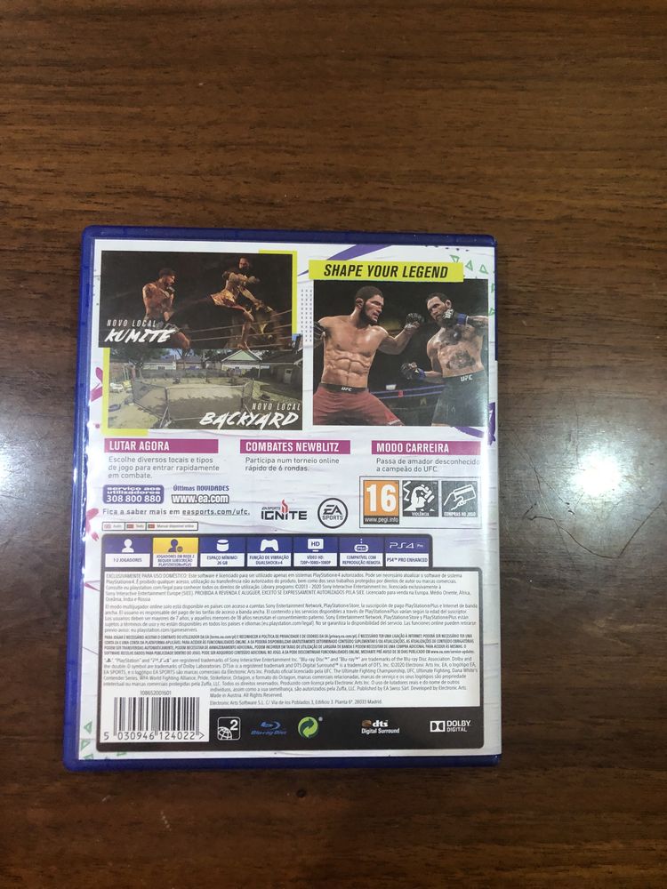 Jogo ps4 e ps5- UFC4