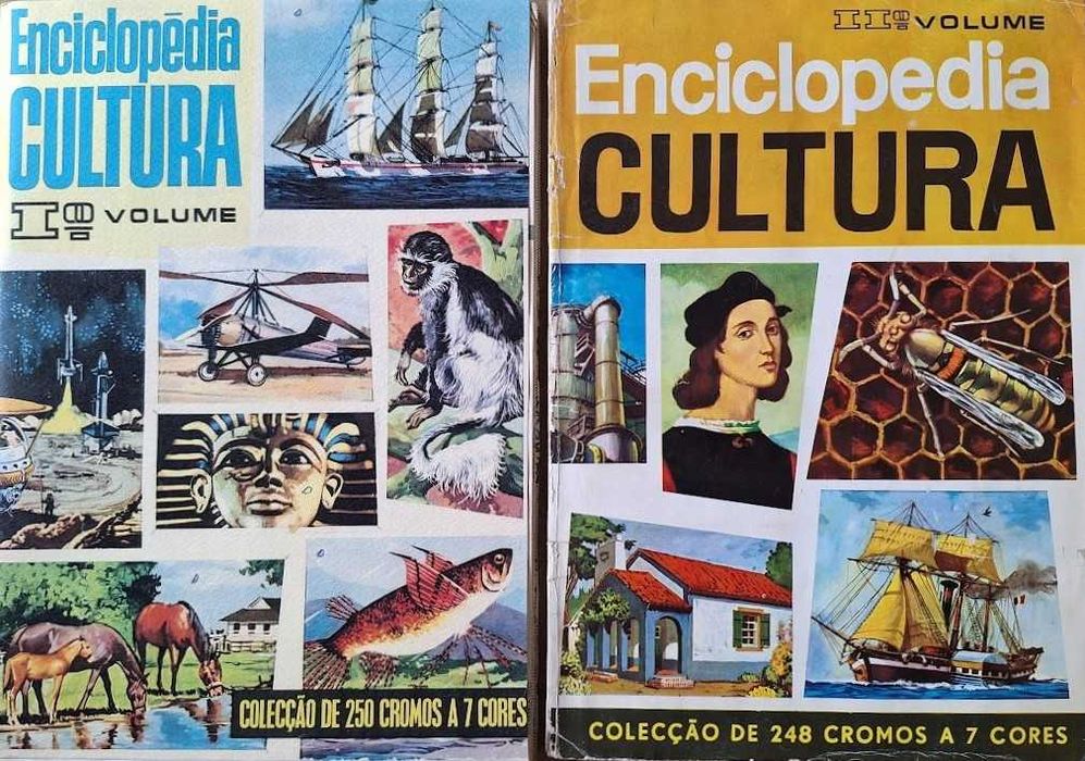 Cadernetas Enciclopédia Cultura Volume 1º/ 2º completas e cromos
