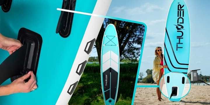 Надувна сап дошка SUP Thunder COAST MINT 320 см з веслом