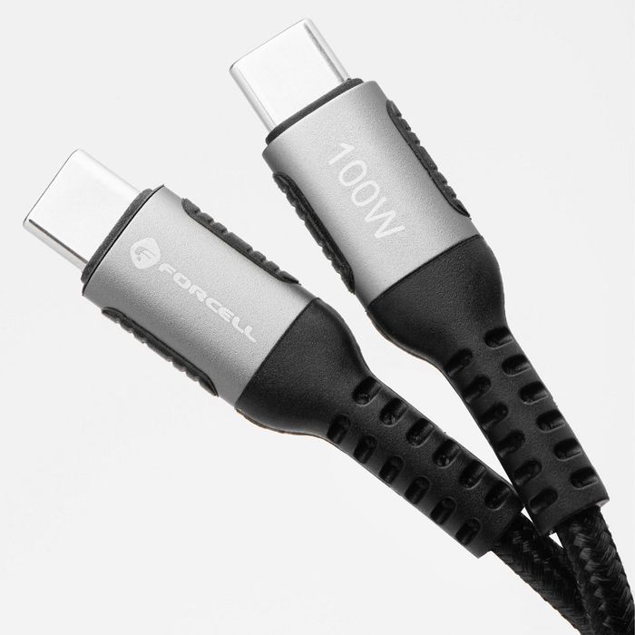 Kabel USB C do USB C Forcell F-Energy QC4.0 PD 5A 100W Cafule 1,2 m
