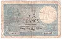 Francja, banknot 10 franków 1940 - st. 4