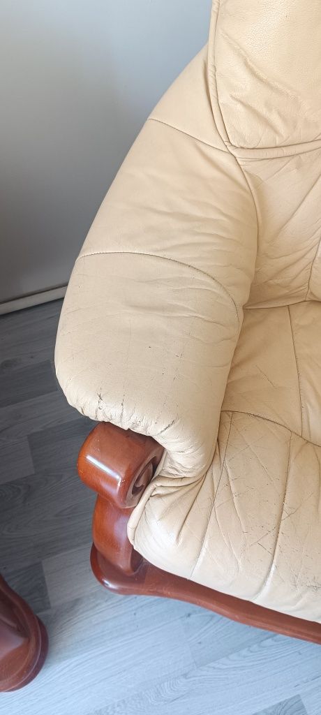 Skórzane fotele 2 sztuki