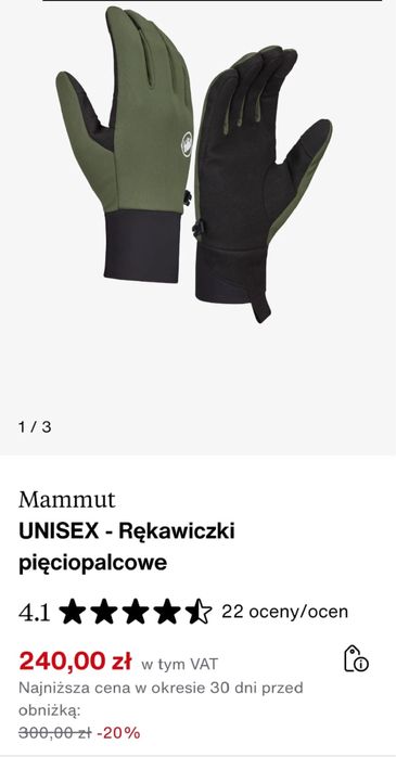 Rekawiczki Mammut