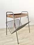 Stolik pomocnik gazetnik drewno mango metal loft nowy