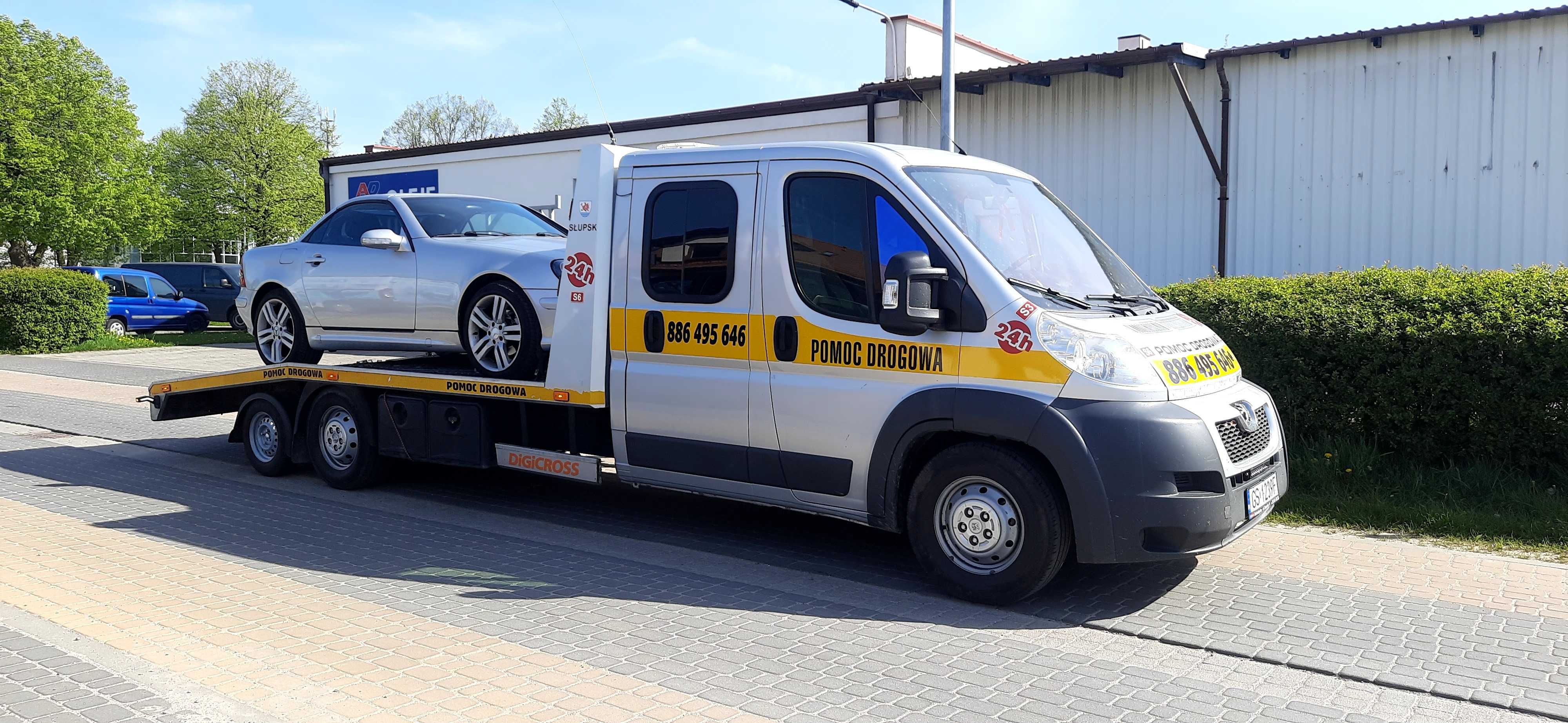 Autolaweta Pomoc Drogowa MobilnMechanik Transport Aut LAWETA Holowanie