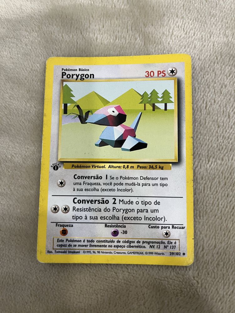 Vendo cartas pokemon (primeira ediçao)