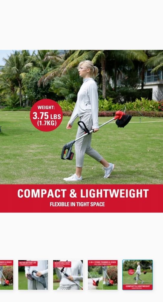 Podkaszarka do trawy akumulatorowa  firmowa Powerworks  30cm