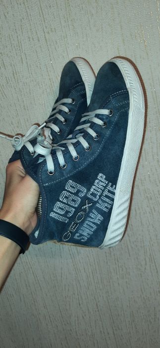 Хайтопи  geox кеди кросовки утеплені кеди geox