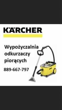 Wypożyczalnia wynajem odkurzaczy piorących karcher i parownic!