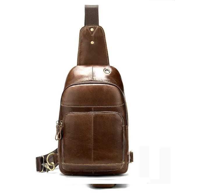 Мужская кожаная сумка чоловіча шкіряна бананка барсетка кожаная