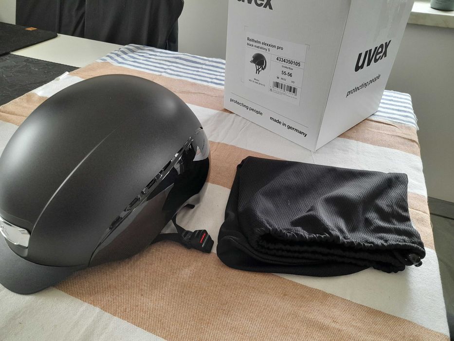 Kask jeździecki Uvex Exxential pro r. S/M 55-56 cm