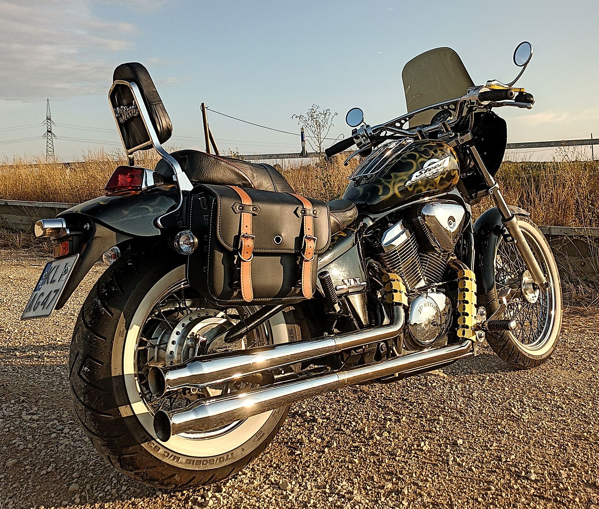 Honda vlx400 Steed custom aerograf jak vt600 shadow doinwestowany