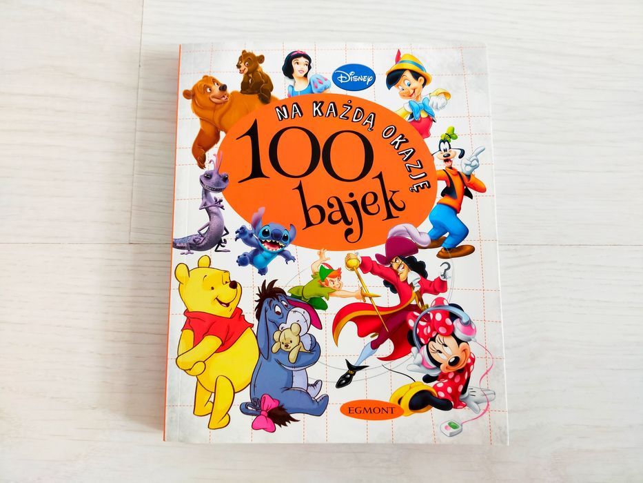 Książka 100 bajek na każdą okazję disney egmont puchatek miki dumbo