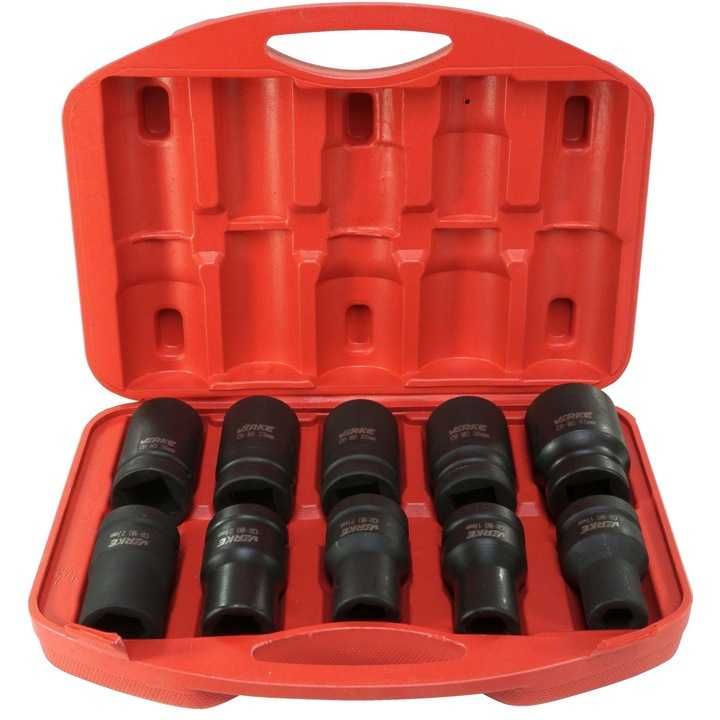 Zestaw nasadek udarowych długich Verke V39465 1" 17-41 mm 10 szt.