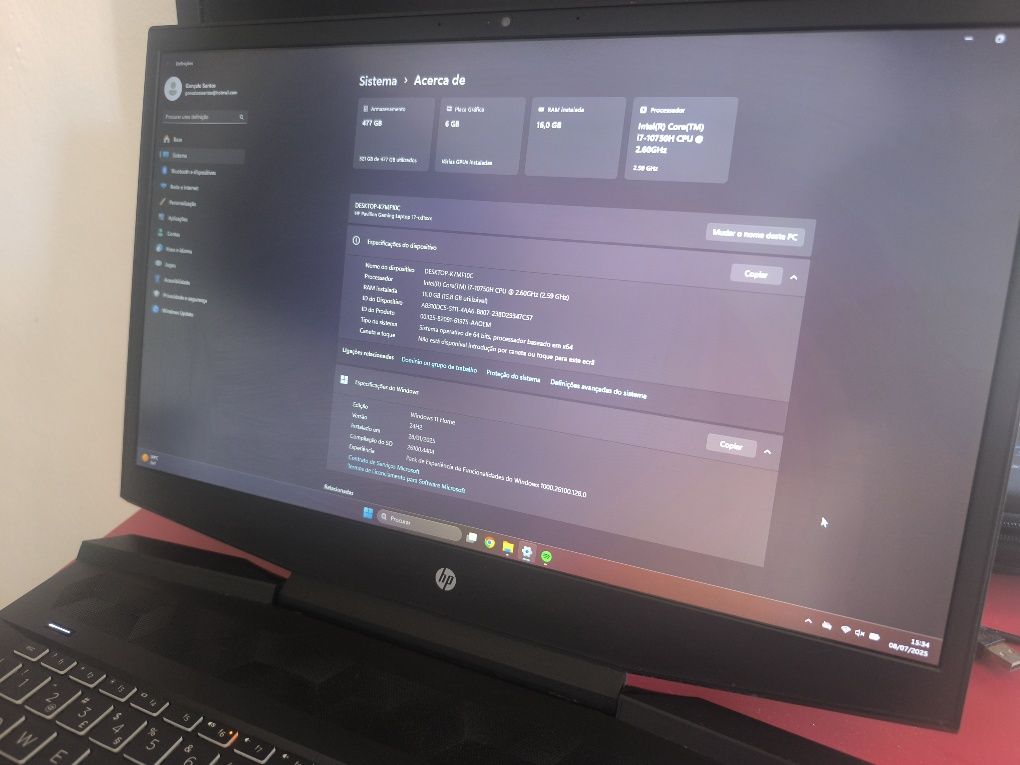 Portátil Gaming HP Pavilion 17-cd1006np