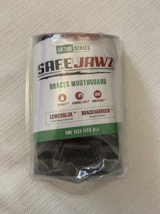 Капа однощелепна для брекетів Safe Jawz Ortho Series one size прозора