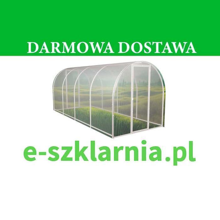 Mała Szklarnia z poliwęglanu Tunel 1,65x4-12m(20x20) POLIWĘGLAN 3-6mm