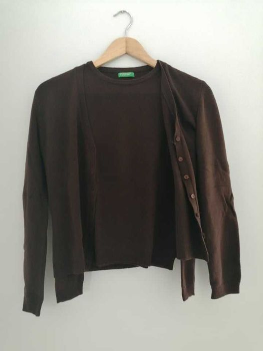 Conjunto camisola e casaco Benetton
