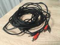 Аудіо кабель 2x RCA,  10 м