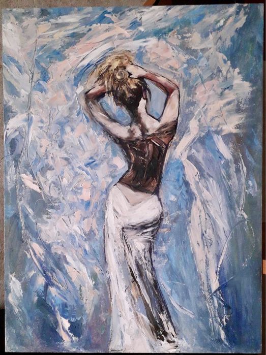 Картина «Утро». Живопись, маслянные краски.