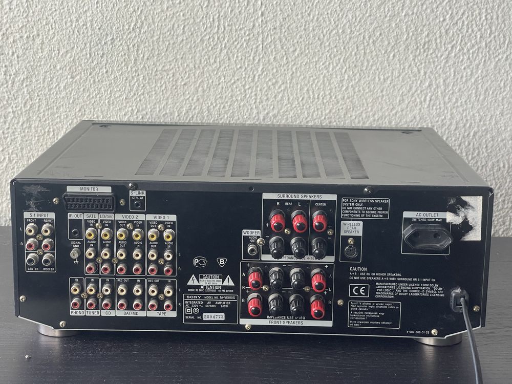 SONY Amplificador TA-VE 810G