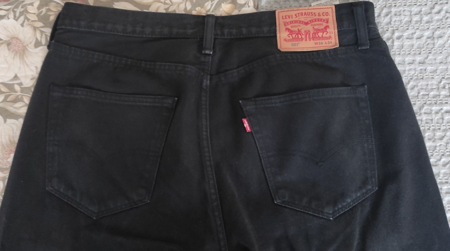 Calça de ganga preta LEVIS 501