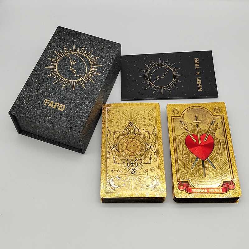 Gold Foil Tarot Cards for Russia Market