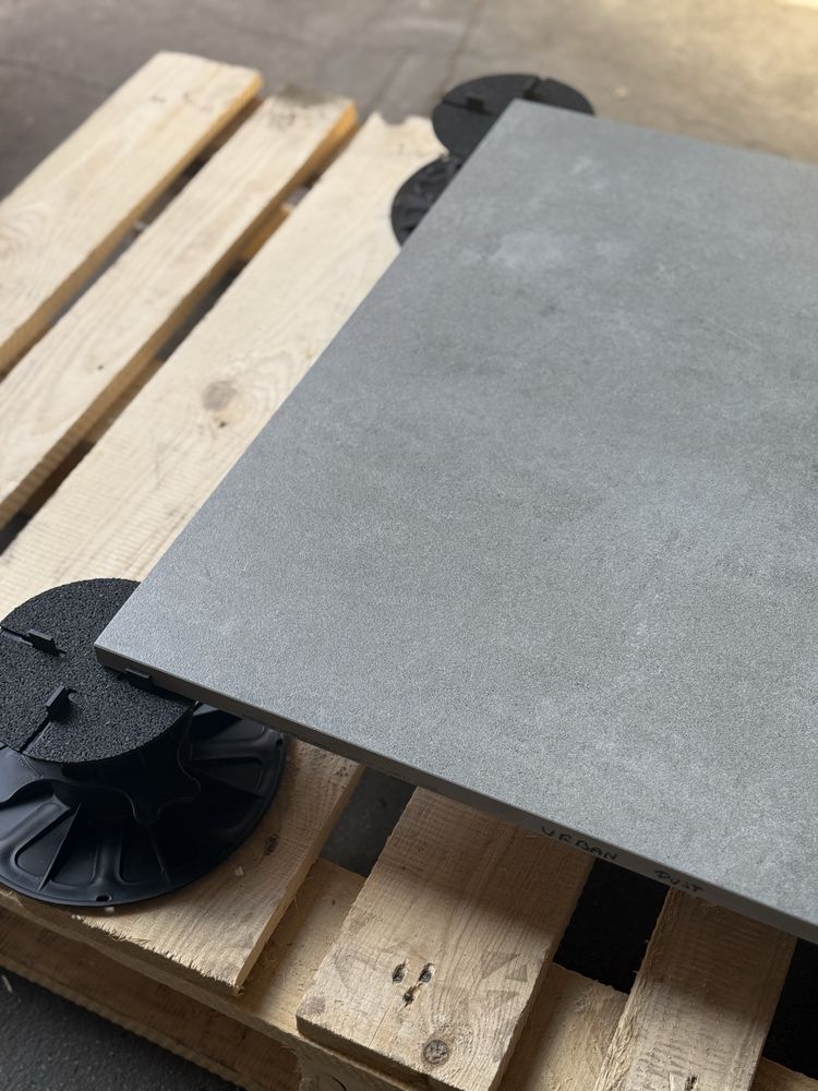 Płytki Tarasowe 60x60 Flairstone Dust 2.0 2 CM 20 MM Ciemno Szary