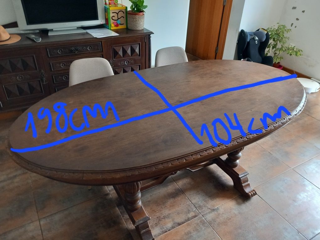 Mesa de Jantar madeira maciça