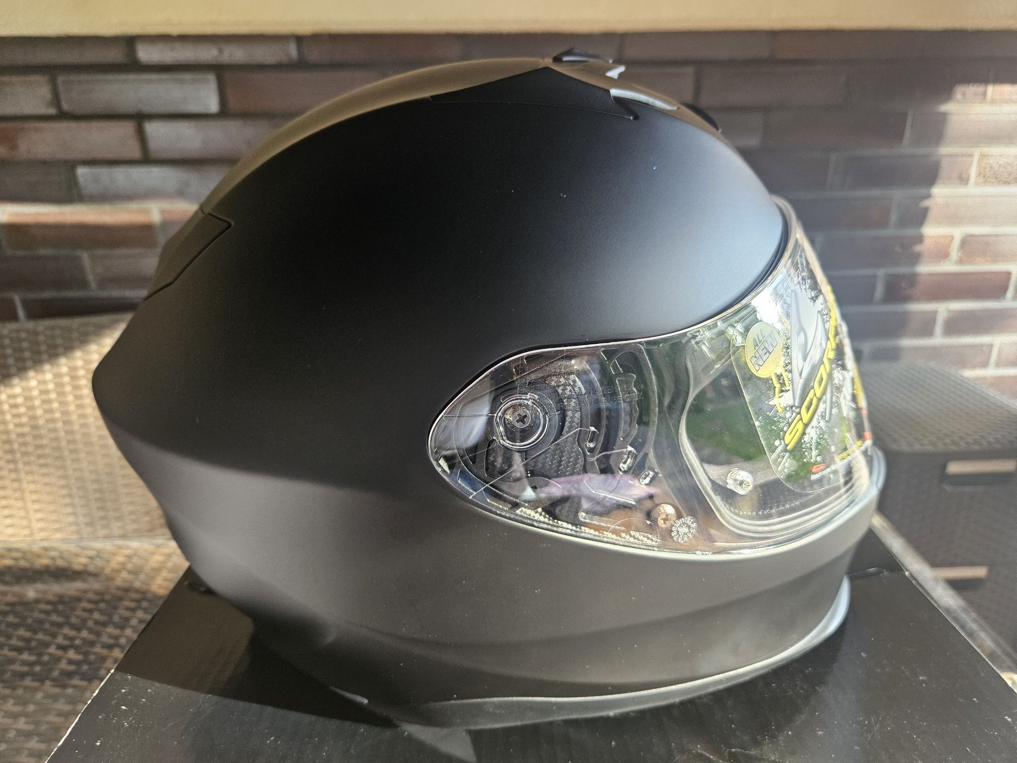 Kask Scorpion Exo-520 Evo Air XXL z interkomem Sena SF2 Nowy zestaw