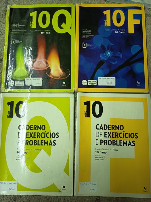 livros fisica e quimica A 10 ano