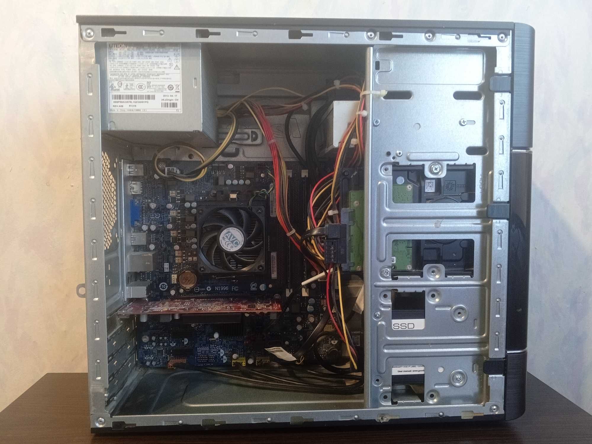 4ядра,12гб,ssd128+hdd1ТБ,видео 1гб HD8470 брендовый ПК Lenovo