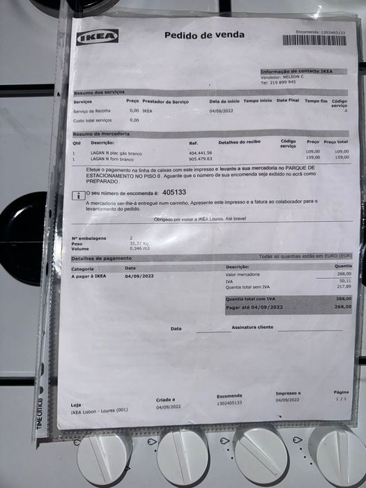 Conjunto forno novo e placa usada 1 semana