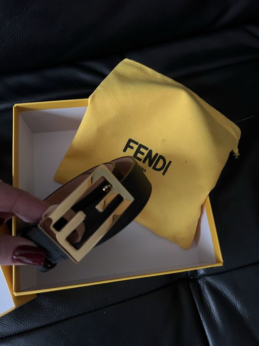 Pasek Fendi 85 cm skora naturalna