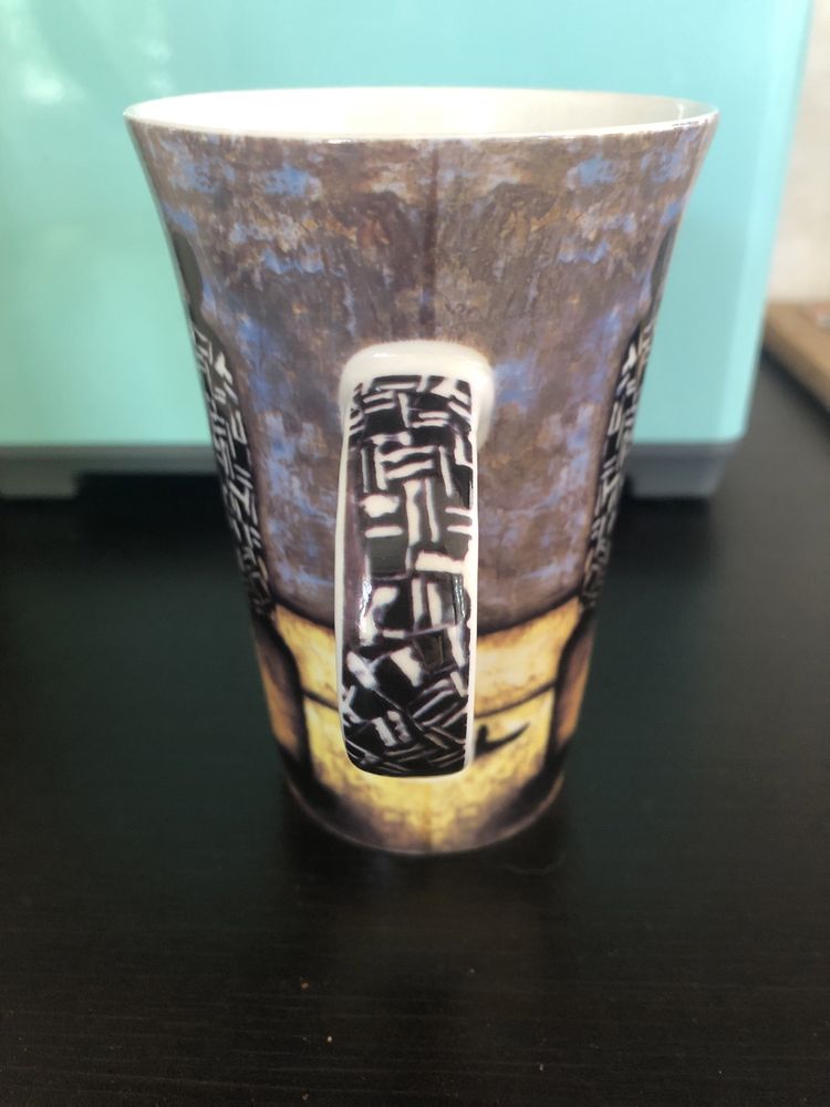 Porcelanowy kubek 390 ml - motywy afrykańskie