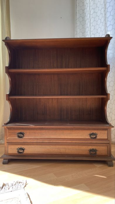 Estante de Madeira Castanha c Gavetas Fetex