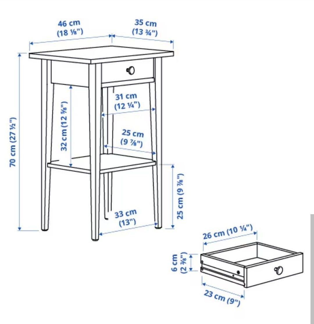 Stoliki nocne Ikea hemnes  2szt.
