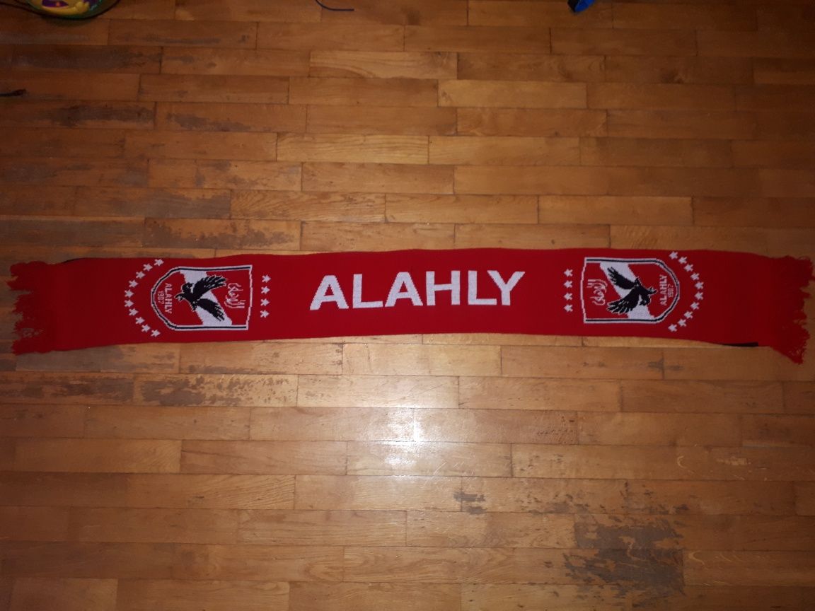 Szalik Al-Ahly Kair - szal piłkarski, kibic, Alahly, Egipt, Cairo