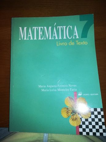 Livro de Matemática da Porto Editora 7ºAno