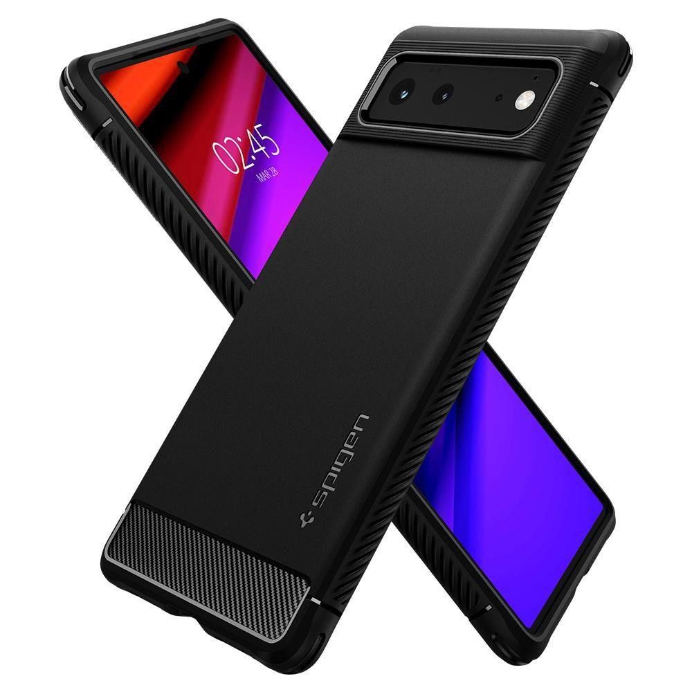 Etui Spigen do Google Pixel 6 Rugged Armor Black