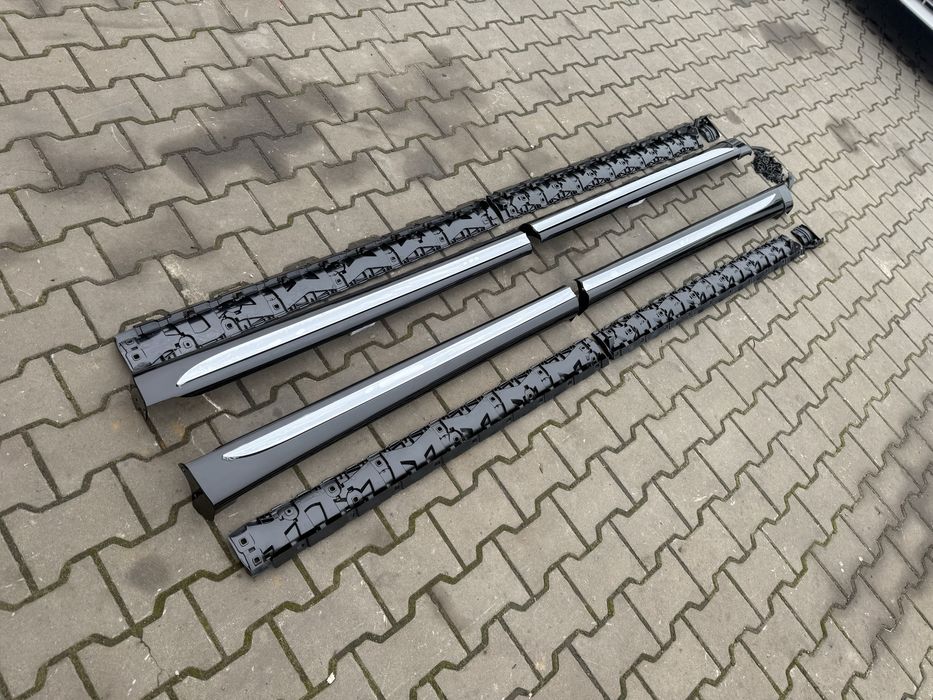 Пороги накладки АМГ ексклюзив з хромами Mercedes V-class Vito W447