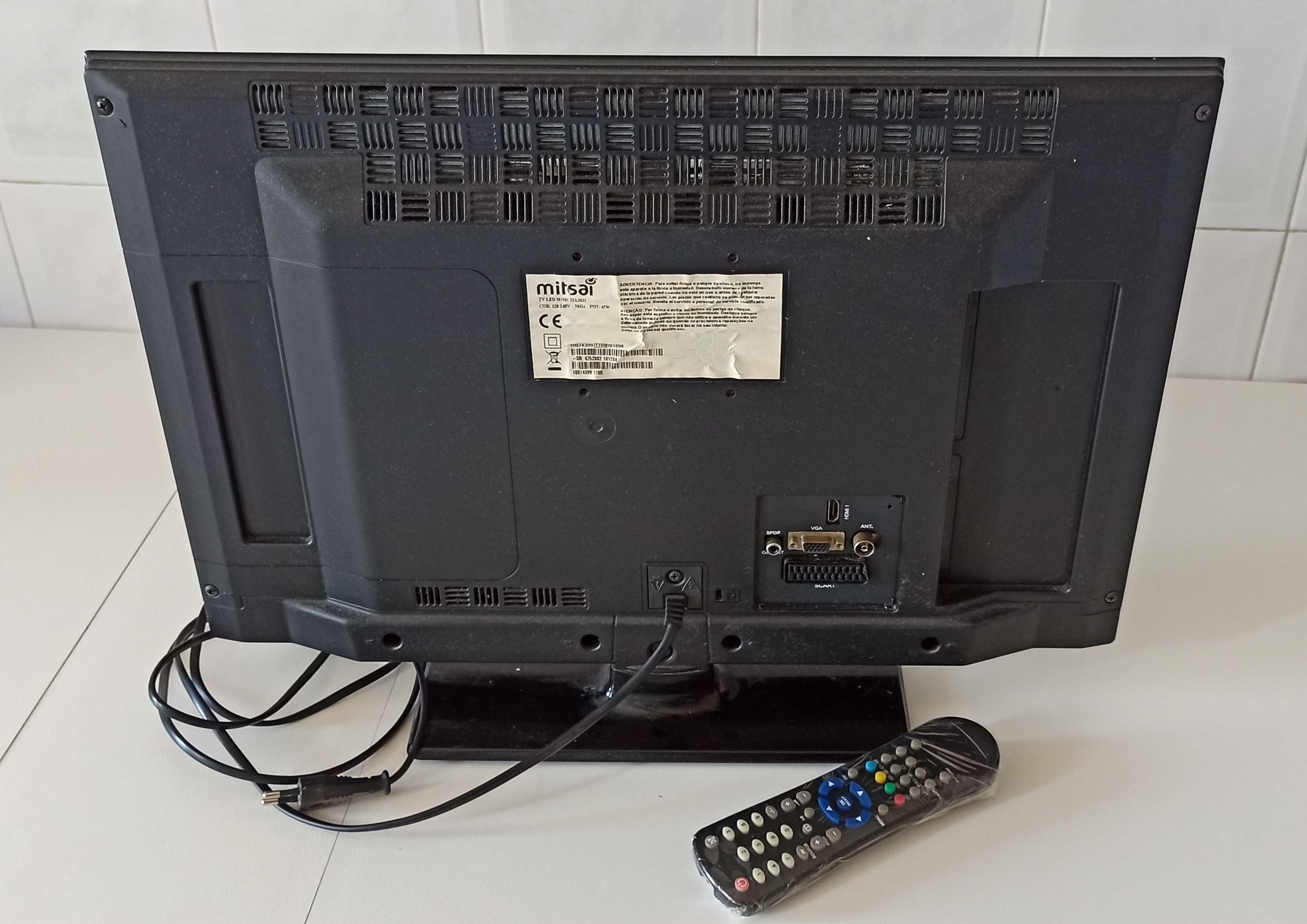 Tv LCD Mitsai 22VLM11 + Comando