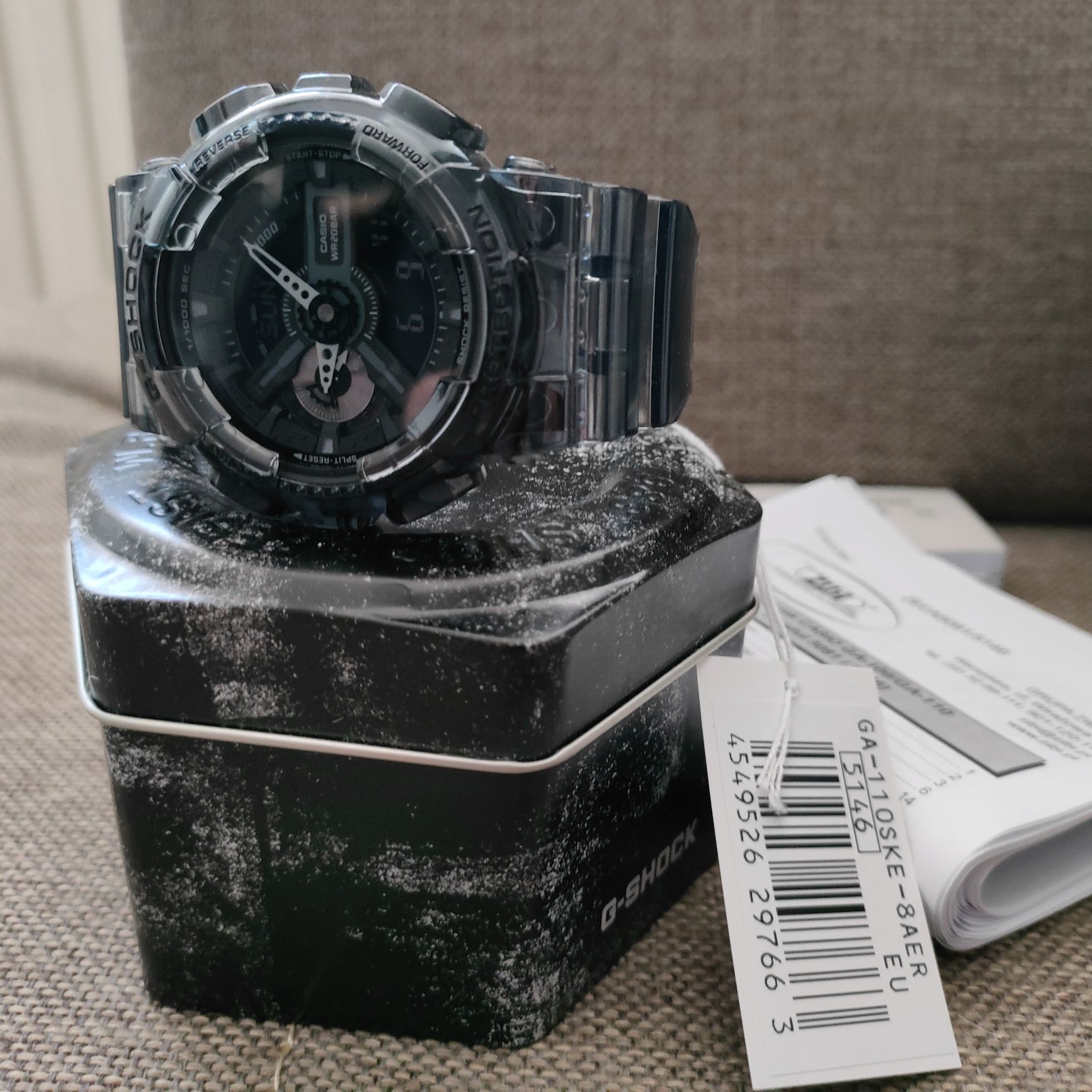 Casio zegarek GA-110SKE-8AER nowy okazja na prezent