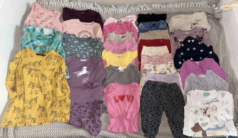 Paka ubran dla dziewczynki rozmiar 80