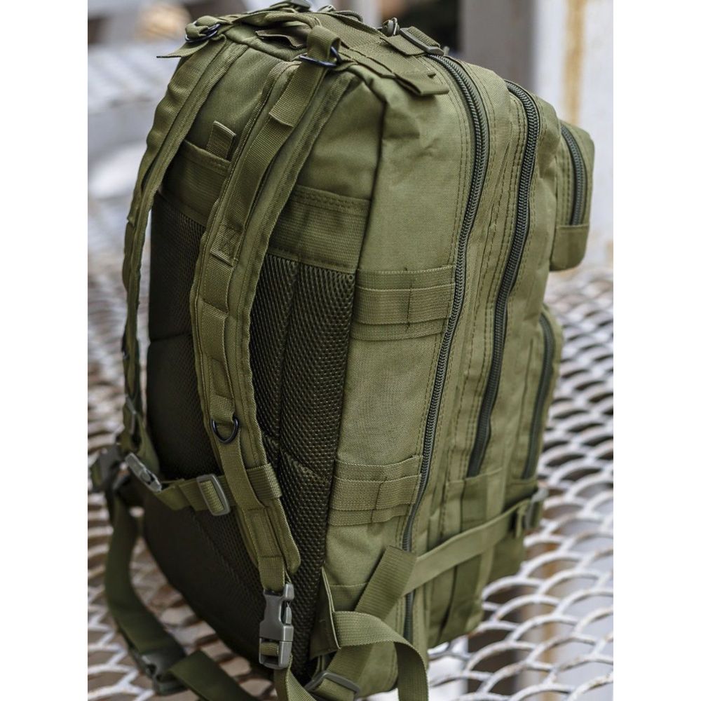 Тактичний туристичний рюкзак 25л оливкового кольору військовий зсу