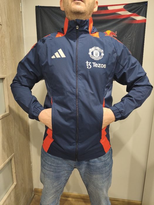Adidas Manchester United Nowa kurtka męska wiatrówka S 46