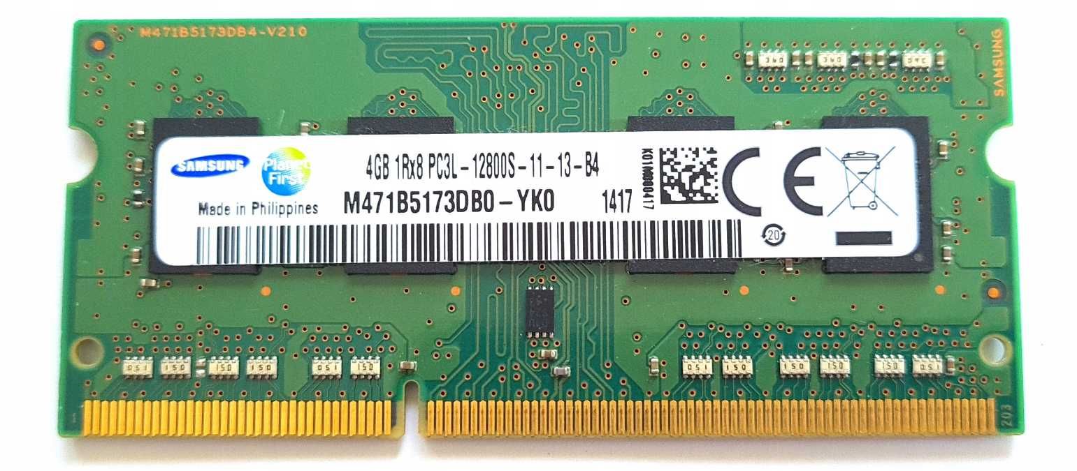 Pamięć do laptopa Samsung SODIMM DDR3L, 1600MHz, 4GB